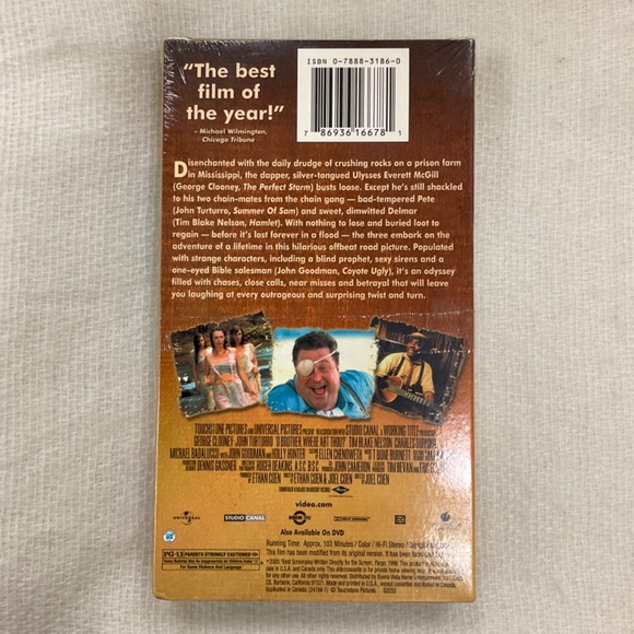 O Brother, Where Art Thou? VHS 2000 George Clooney NEW SEALED - Picture 2 of 10